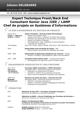 Expert technique - Chef de projets informatiques - Colibri