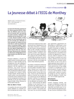 Article paru dans R&eacute;sonances