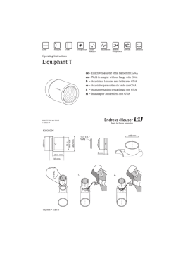 Liquiphant T (Operating Instructions)