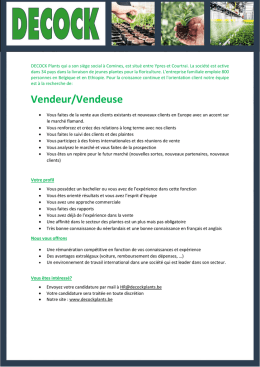 Vendeur/Vendeuse