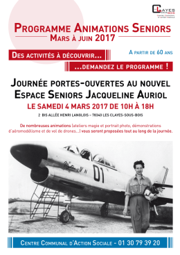 Animations séniors - Les Clayes-sous-Bois