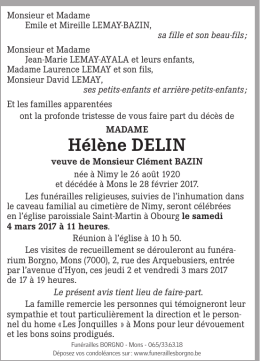 H&eacute;l&egrave;ne deLIN