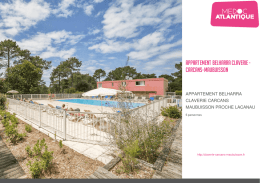 Brochure - Appartement Belharra - Carcans