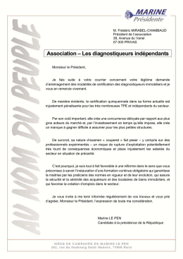 Association &ndash; Les diagnostiqueurs ind&eacute;pendants