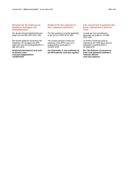 Hinweise f&uuml;r die Zahlung von Geb&uuml;hren, Auslagen und