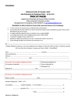 TROC ET PUCES