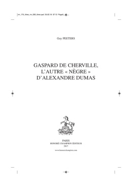 Table des mati&egrave;res