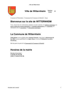 Ville de Witternheim