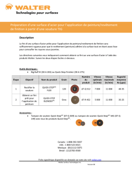 Préparation d`une surface d`acier pour l`application de peinture