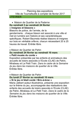 Entr&eacute;e libre. - Mairie de Tournefeuille