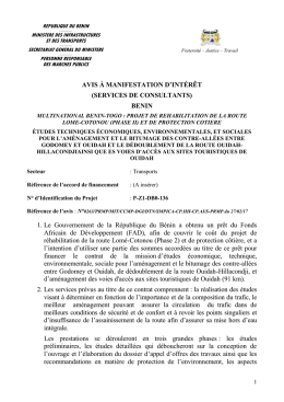 Etudes Techniques Economiques, Environnementales, et Sociales