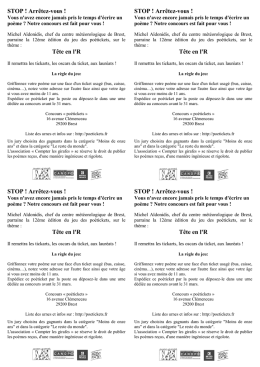 STOP ! Arr&ecirc;tez-vous