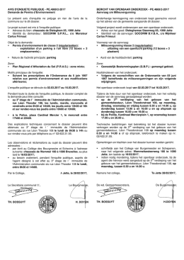 AVIS D`ENQUETE PUBLIQUE - PE.4869/2-2017 Demande