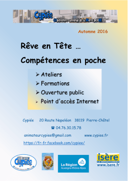 Rêve en Tête … Compétences en poche