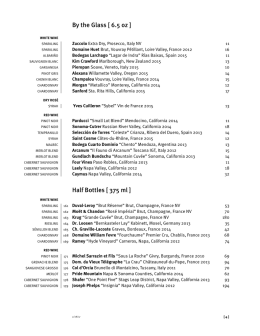 Snake River Grill Wine List