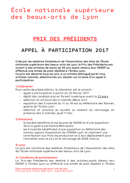 1/L`ENSBA reprend le Prix Jean Chevalier créé par l