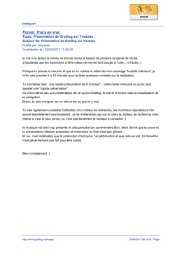 Forum: Trucs en vrac