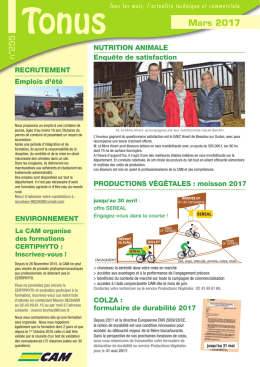 Tonus - Coop&eacute;rative des Agriculteurs de la Mayenne
