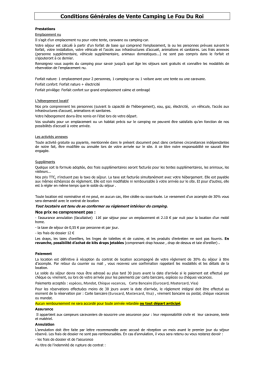 Conditions Générales de Vente