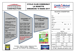 CYCLO CLUB COMMUNAY LA ROSETTE DIMANCHE 19 MARS