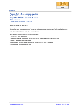 Forum: Aide - Recherche de logiciels