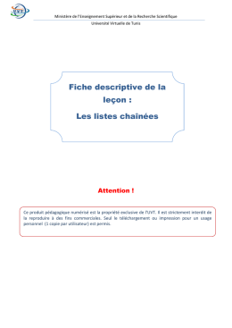 Les listes chaînées