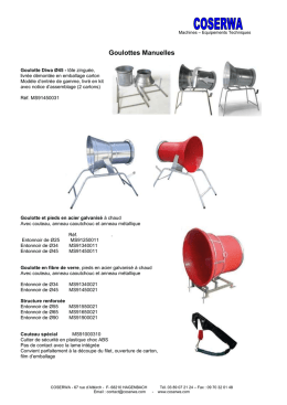 Goulottes - Entonnoirs