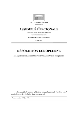 ASSEMBL&Eacute;E NATIONALE R&Eacute;SOLUTION EUROP&Eacute;ENNE