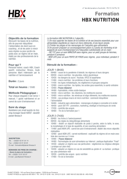 D&eacute;couvrir le programme de cette formation