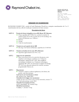 demande de soumission