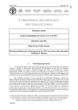 commission des mesures phytosanitaires