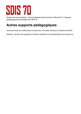 Autres supports p&eacute;dagogiques