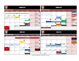 Calendrier 2017 - Jan à Avril