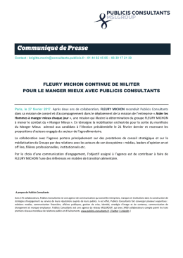 Communiqu&eacute; de Presse