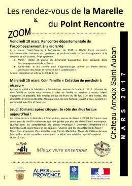 Télécharger les RDV de la Marelle de mars 2017