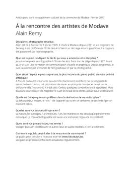 &Aacute; la rencontre