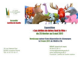 invitation - Laetitia de Gaulle