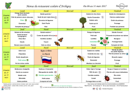 Menus - Mairie d`Archigny