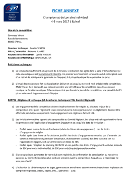 fiche annexe - Gym Lorraine