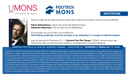 invitation - Universit&eacute; de Mons
