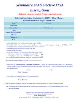 Téléchargez le dossier d`inscription en cliquant ici.