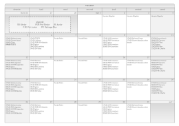 Calendrier du mois