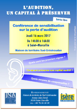 flyer perte audition