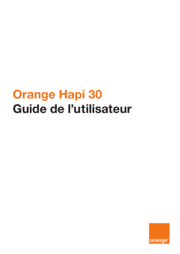 Manuel utilisateur - Assistance Orange