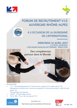 forum de recrutement vie auvergne-rhône-alpes