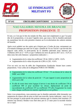 Pour accéder à la circulaire Caoutchouc N°141 du 24