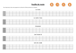 Feuille de route
