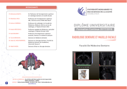 Radiologie Dentaire et Maxillo Facial