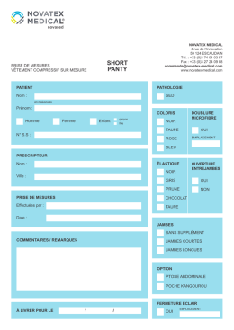 Fiches de mesures