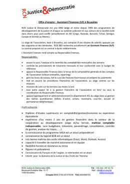 Profil de poste : administrateur-financier